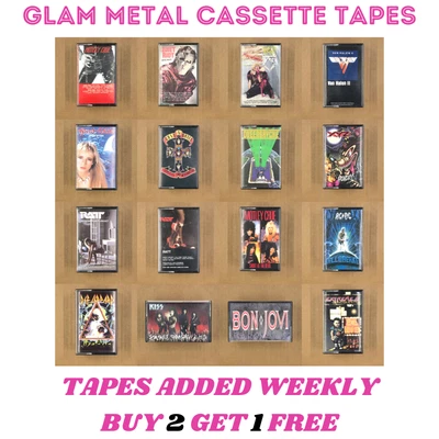 $7.98 • Buy $3 & UP CASSETTE TAPES Metal Glam Rock GNR CRUE KISS 80s 90s (BUILD UR OWN  LOT)
