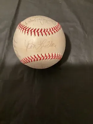 1977 Detroit Tigers Team Autographed Baseball (18 Sigs/w Fidrych) • $11.50