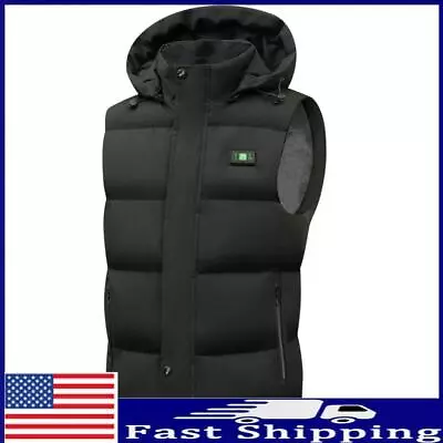 Unisex Stand Collar Heated Vest Windproof USB Charging For Winter Sports Hiking • $47.39