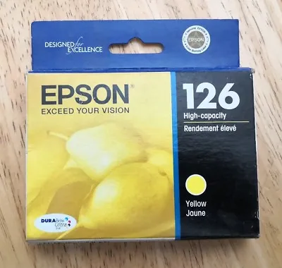 2015 Epson GENUINE 126 Hight-Capacity T126420 Yello Ink NX330 NX430 435 520 545 • $12.89