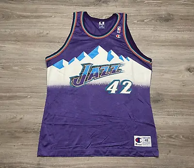 Donyell Marshall #42 Utah Jazz NBA Vintage 90s Champion Jersey Men's Size 48 XL • $99.99