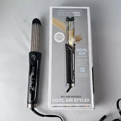 Conair InfinityPro Cool Air Styler Split Barrel Curling Tool Loose Beach Waves • $19.99