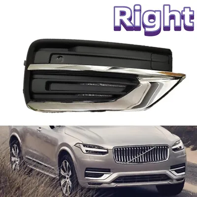 Right Fog Lamp Grille ABS Front Bumper Fog Light Grille For Volvo XC90 2020 2021 • $85