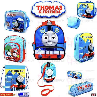£4.75 • Buy Thomas The Tank Engine Backpack 3pc Lunch Set Lunch Bag Pencil Case 