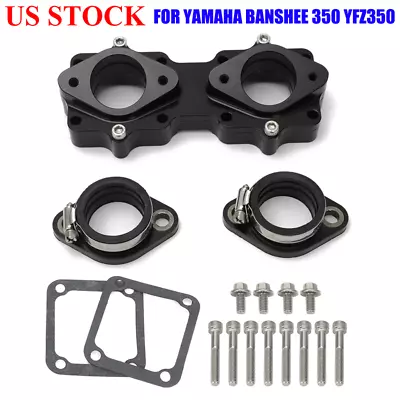 Billet Intake Manifolds Boot Kit For Yamaha Banshee ATV 33mm 34 35mm 36mm Carb • $38.94