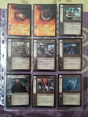 LORD OF THE RINGS LOTR Ccg Fellowship Of The Ring Full Set 365 Cards Mint 2001 • £256.34