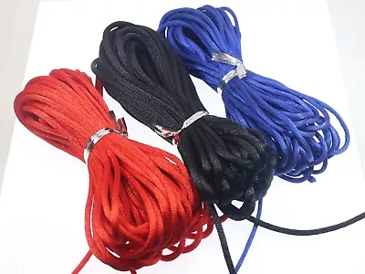 11 Yards Chinese Satin Silk Knot Cord 3mm RATTAIL Thread Rope Necklace Craft • £2.51