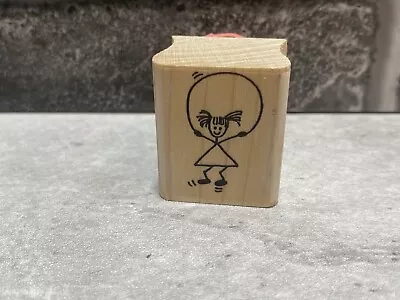 AIP VIP Rubber Stamp Girl Jumping Rope • $4