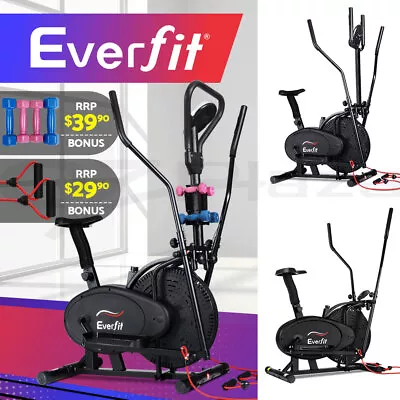 Everfit Elliptical Cross Trainer Exercise Bike Bicycle Home Gym Fitness Training • $229.95