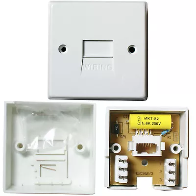 10 PACK PBX PABX Telephone Master Socket IDC BT Line Adapter Wall Plate 1/2A • £16.99