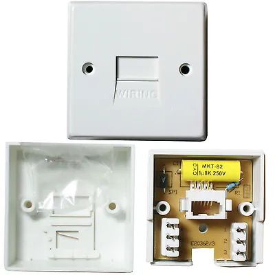 PBX PABX Telephone Master Socket IDC Terminal BT Line Adapter Wall Plate 1/2A • £3.99