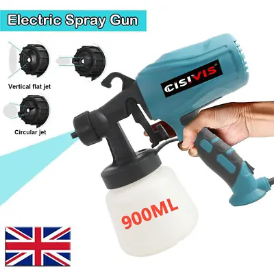 Handheld Wall Fence Paint Sprayer Electric Spray Gun Paint Fence Airless HVLP • £19.99