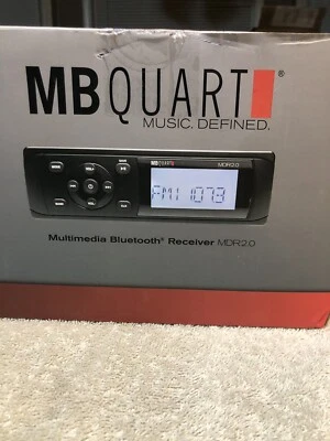 $99.99 • Buy MB Quart MDR2.0 Single DIN Marine/Boat Bluetooth/USB Receiver Radio