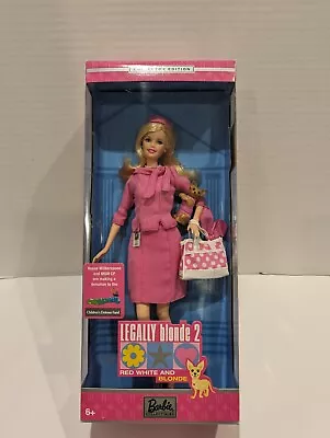 Barbie Legally Blonde 2 Mattel Elle Woods Bruiser 2003 Red White B9234 NIB NRFB • $59.99
