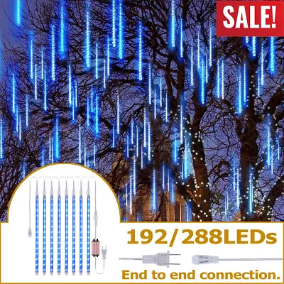 LED Meteor Shower Rain Lights Icicle Snowfall Lights Christmas Tree Decor Xmas • $12.39