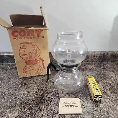 Vintage Cory Glass Coffee Vacuum Brewer Pot 4-8 Cup DKG-S Box • $105.99