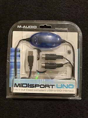 M-Audio USB To Midisport Uno 1X1 MIDI Interface Brand New Sealed 16 Midi Channel • $33