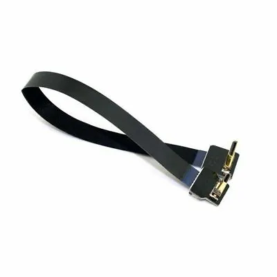 90D Down Angled FPV Micro HDMI Male To Mini HDMI FPC Cord For GOPRO Photography • $7.27