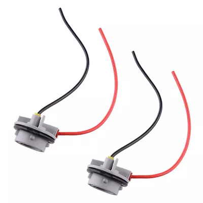 2pc 1156 7506 1156A BA15S Turn Signal Lights Socket Wiring Harness Plugs Adapter • $8.35