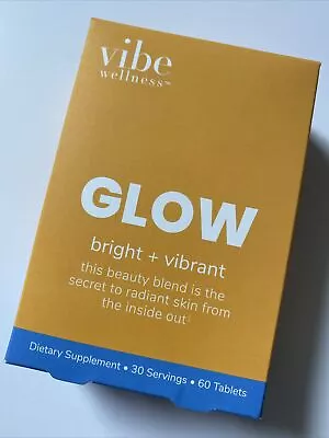 Glow Hair Skin Vibe Wellness BRIGHT VIBRANT Dietary Supplement 60 EXP 03/25 New • $19.99