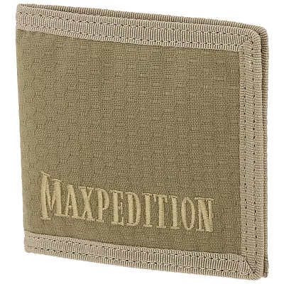 Maxpedition AGR Tactical Bi Fold Army Wallet Slim Hex Ripstop Nylon Pocket Tan • $41.95