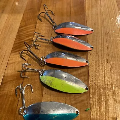 Little Cleo Wigl Fishing Lure Spoon Dancing Lady Salmon/Trout Lot Of 5 Vintage • $13