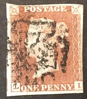 GB Queen Victoria  1d Penny Red  VFU Stamp  L-I   LH • $1.23