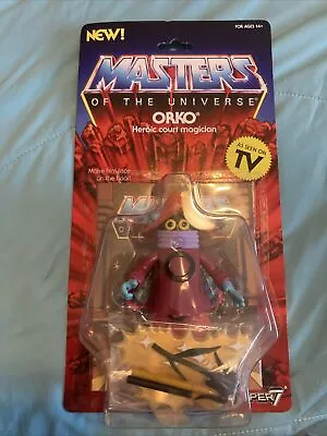 Super7 MOTU Masters Of The Universe Vintage Series Orko Figure New NICE CARD • $45