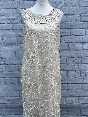 £31.85 • Buy Jessica Howard Shift Dress Cream Off White Size 20 Cornelli Lace Sleeveless MOTB