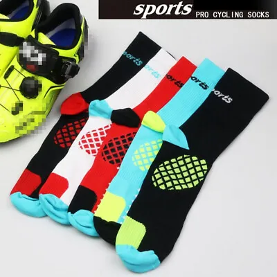 Pro Mens Womens Cycling Riding Socks XC Bicycle Bike Sports Ankle Socks XC MTB • $6.49