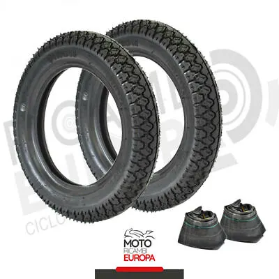 2 Tire Tires Cover + Air Chamber 2.75.9 Piaggio Vespa 50 Special 3m • £37.05