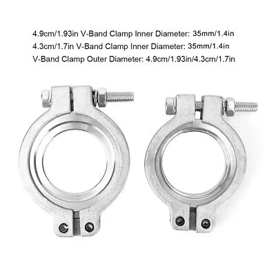 $27.04 • Buy 40Mm V Band Wastegate-V-Band Clamp Set Wastegates V-Band Clamp Set Kit For TiAL