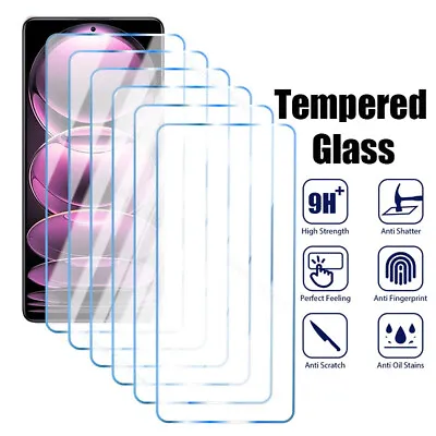 Screen Protector Tempered Glass For Xiaomi Redmi Note 13 12 11 Pro 10 Clear • $13.41