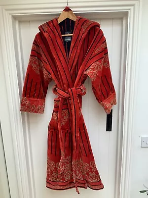 Luxury Hooded Adagio Rosso Bathrobe From The Covent Garden Bathrobe Co. Size 8 • £65