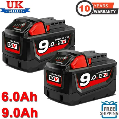 For Milwaukee M18 M18B5 Lithium XC 9.0AH Extended Capacity Battery 48-11-1860 • £25.92