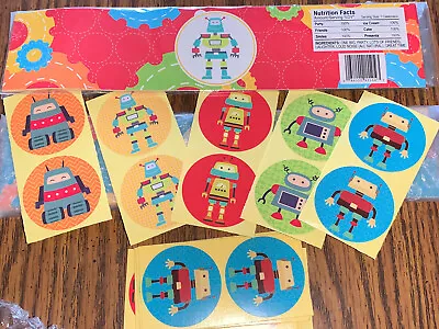 36 Pcs Robots Space Bottle Wraps + 50 Sticker Labels Party School Fun 86 Pieces • $7.50