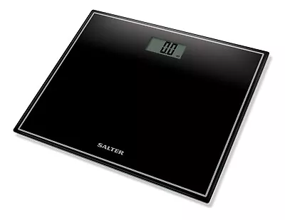 Salter: Compact Glass Electronic Personal Scale - Black • $59.99