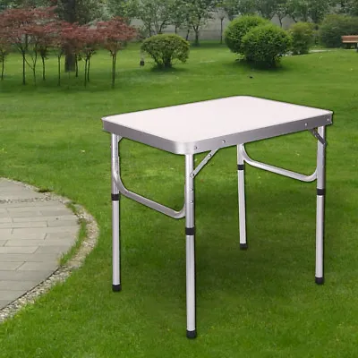 Heavy Duty Folding Table Portable Plastic Camping Garden Party Catering BBQ New • £18.59