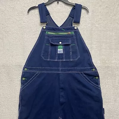 Liberty Overalls Men’s 42x30 Denim Dark Blue Jean Overalls Workwear Carpenter • $29.99