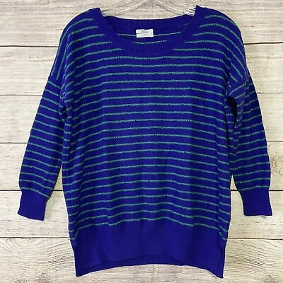 Madewell Wallace Knit Pullover Sweater Blue Green Size XS • $9
