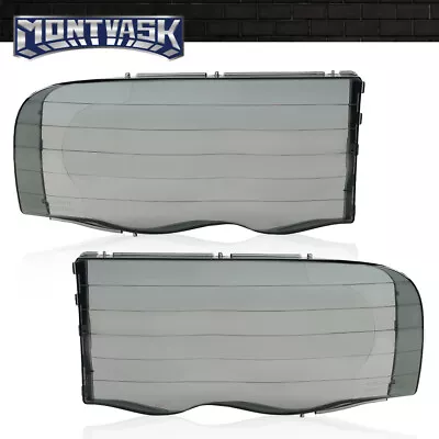 Smoke Headlight Replacement Lens Fit For 02-05 Ram 1500/03-05 Ram 2500 3500 • $28.32