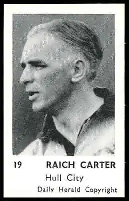 Daily Herald - 'Footballers (Copyright)' - Raich Carter (Hull City) (1954) • £11.50