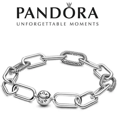 PANDORA Silver ME Link Bracelet Clasp Chain Charm Buckle Bracelet Gift Bag • £30.99