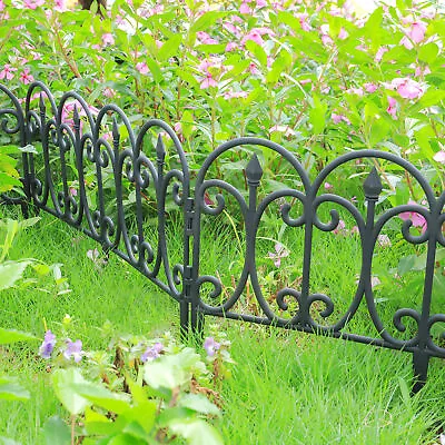 £14.95 • Buy 6pcs Garden Palisade Edging Border Edge Lawn Edge Picket Fencing Landscape Stake