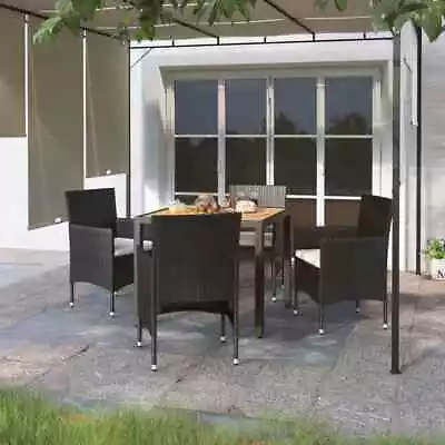 5 PCS Stylish Garden Dining Set Weather Resistant PE Rattan Outdoor Furniture • $526.95