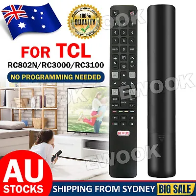 For TCL TV Remote 4K Smart LCD/LED ARC802N RC802N Fit 65C2US 75C2US 43P20US LED • $5.75
