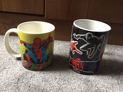 2 Mugs: Spiderman 3 And Spiderman Marvel Comics Nice Mugs Great Condition • £7