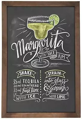 Vintage Wall Mounted Wood Framed Chalkboard Sign Retail Cafe Menu Board • $86.99