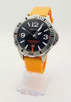 NAUTICA BFD101 Scuba Diver Gents Watch A11544G  - 10 ATM - V Good Cond - Boxed • £99.99