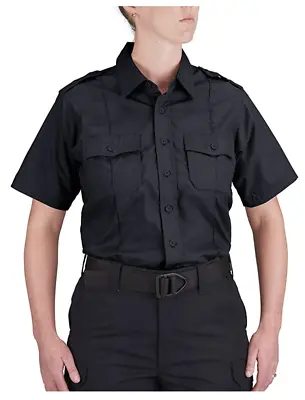 LAPD Duty Shirt Class B By Propper Women's Size 4XL Navy Blue Twill Short Sleeve • $17.10